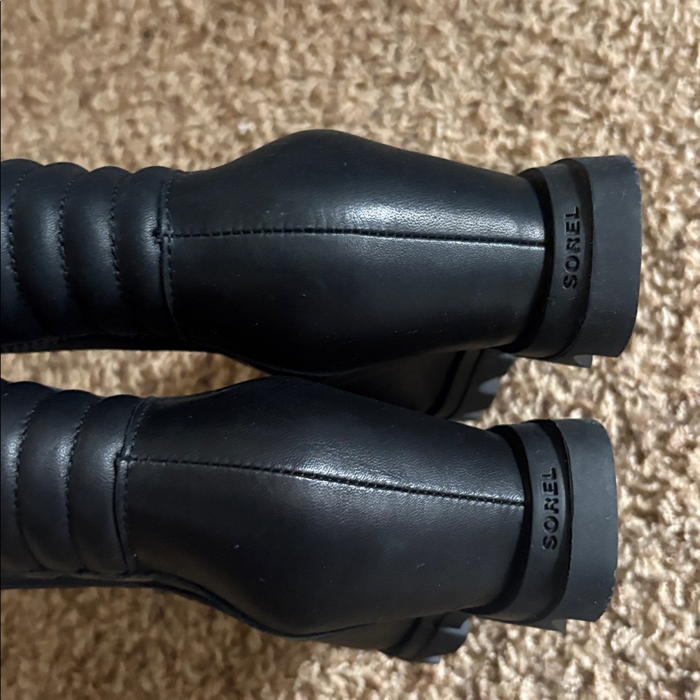 Sorel Joan of Arctic lll Moto Wedge Waterproof Boot size 5.5 Black Ankle Winter - Picture 9 of 9